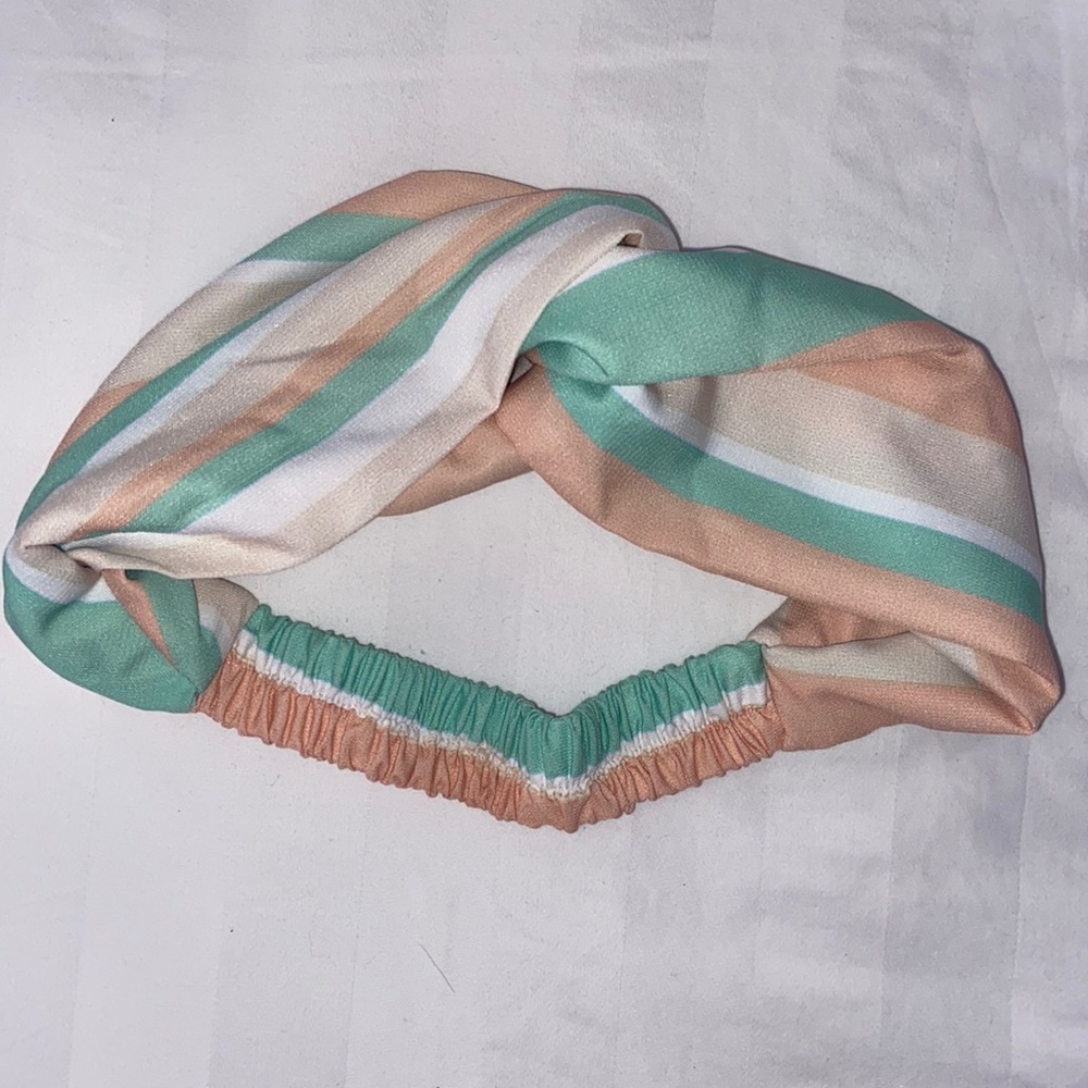 Multicolor Pastel Knot Elastic Headband Spring Summer